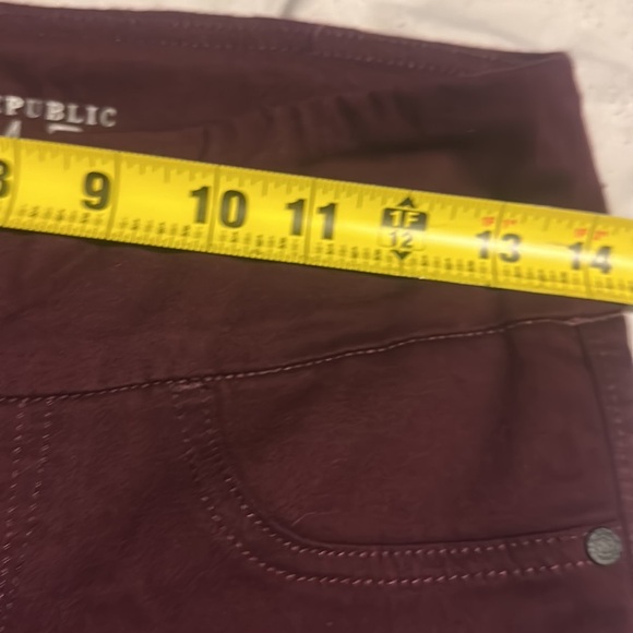Rock & Republic women’s leggings pant color burgundy size 4 - Picture 10 of 12